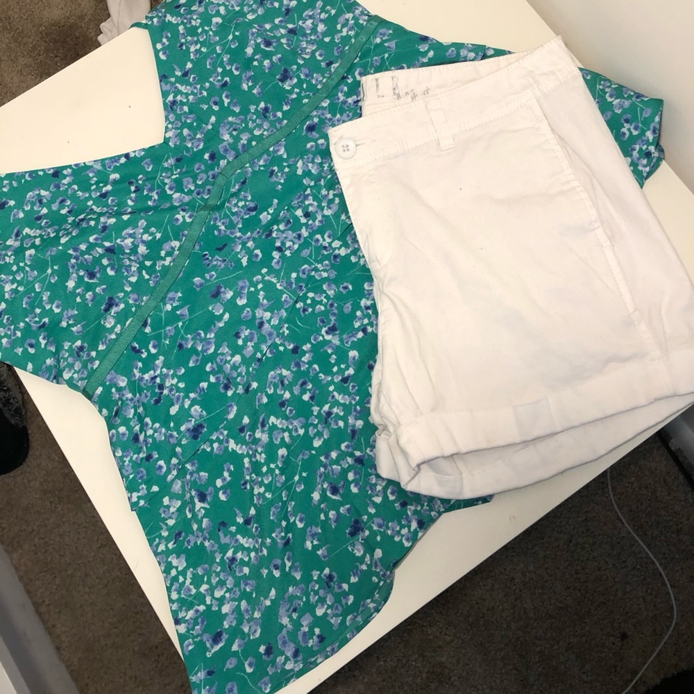 white shorts